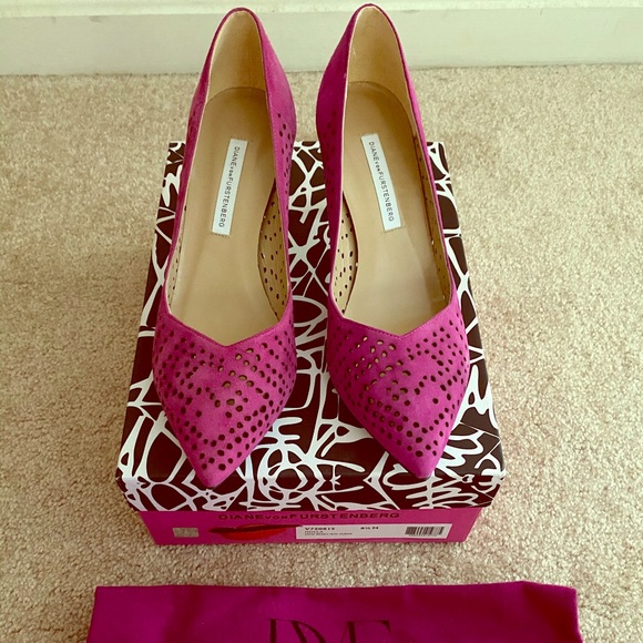 Diane Von Furstenberg Shoes - Magenta DVF stiletto heels